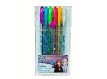 Penne Gel Glitterate Frozen, 6 Pezzi.