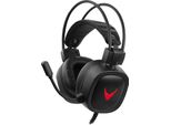 Cuffie Usb Da Gioco Varr Con Microfono Incorporato, Over-Ear, Retroilluminazione A Led, Robuste, Connessione USB-A Popolare, Nero/Rosso, Cavo Da 2 M