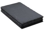 Sg Secret De Gourmet - Set Aus 6 Tellern 18X30Cm Aus Schiefer