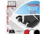 Basketballkorb Basketballanlage Basketballständer mit Ständer höhenverstellbar bis 305cm Modelle: Weiss 230-305cm