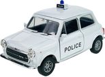 Welly Mini Cooper 1300 Bianco Polizia 1/34-1/39 Metallo Modello Auto Die Cast Nuovo In Scatola