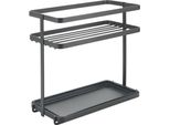 Metaltex Kruidenrek 2 Etages 23X11X22 Cm Zwart/Metaal