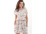 Abito Floreale Da Donna Awama Lisad A231 Ecru L/Xl