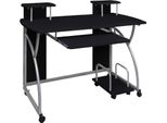 vidaXL Computertisch Schwarz 110x52x88,5 cm Holzwerkstoff - Computertisch - Computertische - Gaming Tisch - Arbeitstisch
