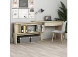 vidaXL Eckschreibtisch Sonoma Eiche 200x50x76 cm Holzwerkstoff - Schreibtisch - Schreibtische - Eckschreibtisch - Eckschreibtische