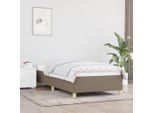 The Living Store Struttura Letto Taupe 90X190 Cm Tessuto