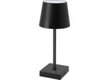 Lampada Da Tavolo Ricaricabile A Led Touch - Circa 26X10 Cm - Bianco Caldo / A Batteria - Nero (Batteria)