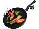 Padella Kadax "Garsas"", Padella Con Rivestimento Antiaderente, Padella Con Manico In Plastica, 30 Cm, Nero"