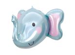 Pallone In Foil Con Animale, Elefante Blu, Ca. 58*51Cm