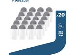 Wessper Classic Cartucce Filtranti Per Acqua Dura | Ricambio Per Aquaphor Standard, Brita Classic, Dafi Classic Confezione Di Cartucce Filtranti 20