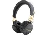 Guess Cuffie Bluetooth Over-Ear 4G Logo In Metallo Senza Fili Nero