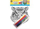 Dipingere Con I Numeri Tigre E Pastelli