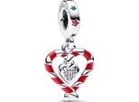 Pandora Ciondolo Doppio Cuore Di Caramella Di Natale 792822C01 Ciondolo