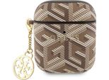 Guess Gua2Pgce4Cw Airpods 1/2 CoverbrąZowy/Brown Gcube Charm