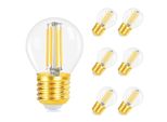 Zmh 6Pcs Led Lampadina E27 Lampada: E27 Vintage Edison Lampadina Filamento Bianco Caldo G45 2700K Lampadine 4W Lampadina Retrò Vetro Di Alta Qualità Risparmio Energetico