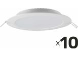 V-TAC Luce Da Incasso Led VT-61003, Eek: E, 3 W, 330 Lm, 4000 K, 10 Pezzi
