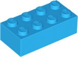 1 Pezzo Lego, Parte C. 3001 In Azzurro Scuro