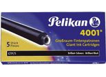 Pelikan® 310607 Cartuccia D'inchiostro 4001® GTP/5 - Blu-Nero, 5 Cartucce