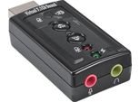 Inline® Usb Soundcard, 7.1 Surround Sound Virtuale, Scheda Audio Esterna