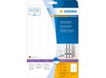 Etichette Per Cartelle A4 Bianco 34X297 Mm Carta Opaca 125 Pz.