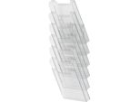 Exacompta Wand-Prospekthalter, A4 Hoch, 6 F„Cher, Glasklar