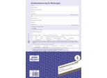 5X Avery Zweckform 2849 Contratto Di Locazione Standard Per Appartamenti, Din A4, Con Regole Della Casa, 1 Set, Blu