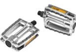 Ergotec 86036001 Pedale In Alluminio 658 Xxl, 9/16', Con Riflettori, Argento/Grigio (1 Paio)