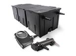 Set Completo Sunsun: Filtro Per Laghetti CBF-350C Fino A 90000 L Come Filtro A Flusso Continuo, Pompa Per Laghetti NEO7000 Supereco 7000L/H 50W, Chiarificatore Per Laghetti CUV-318 Con Chiarificatore Uvc 18W