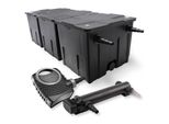 Set Completo Sunsun: Filtro Per Laghetti CBF-350C Fino A 90000 L Come Filtro A Flusso Continuo, Pompa Per Laghetti NEO7000 Supereco 7000L/H 50W, Chiarificatore Per Laghetti CUV-324 Con Chiarificatore Uvc Da 24W