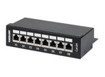 Intellinet 8-Port Cat6A Patchpanel Ftp Desktop Schwarz