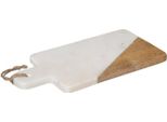 Sg Secret De Gourmet - Presentazione Lastra Geometria Marmo Bianco 30 X 15