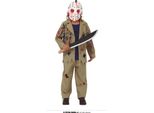 Maschera Di Halloween Costume Spaventoso Bambini Maschera Horror Travestimento, Taglia: 110/116 Colore: Beige