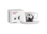 Ritzenhoff Espresso-Tasse Mit Untertasse Genussklasse 001, Karin Rytter, Porzellan, 97 Ml, 3721001