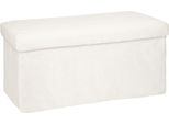 Pouf Pieghevole "Ezzio"" In Legno - Bianco - Atmosphera CréAteur D'intéRieur"