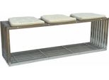 Dandibo Panca Da Giardino In Acciaio Inox Metallo Resistente Alle Intemperie Solido 150 Cm Panca Da Giardino 96429 Panca Da Parco Panca A Doghe
