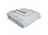 Plaid Di Pelliccia Sintetica - Arricciato - Grigio Chiaro 120 × 160 Cm - Atmosphera CréAteur D'intéRieur