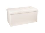 Klappbarer Doppelhocker "Lysandre"" Beige - Atmosphera Interior Designer"