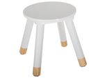 Sgabello Per Bambini "Douceur"" - Bianco H 27 Cm - Atmosphera CréAteur D'intéRieur"