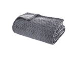 Plaid "Rombo 3D"" In Flanella - Grigio 180 × 230 Cm - Atmosphera CréAteur D'intéRieur"
