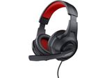 Trust Trust 24785 Cuffie/Cuffie Cablate Head-Band Gaming Nero, Rosso