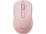 C-TECH Wlm-12Pk/Ergonomico/Ottico/Destro/1 600 Dpi/Usb+Bt/Rosa