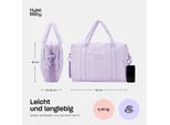 Borsa Fasciatoio Hylat Con Fasciatoio E Borsa In Cotone - Ideale Per I Viaggi - Viola