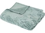Atmosphera Interior Designer - Flanellplaid Roy Blau 180X230Cm