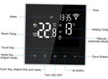 Wi-Fi Smart Thermostat Digital Temperature Controller App Control Weekly Circulation Programmable Electric Underfloor Heating With Large Lcd Screen For Home School Office Hotel 16A