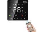 Termostato Intelligente Per La Casa Controllo Vocale Touchscreen Controllo Della Temperatura Programmabile Protezione IP20 Modalità Automatica/Manuale Termostato Digitale Per Riscaldamento Elettrico A Pavimento 16A