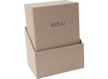 Sigel SM208 Cartella Portamenu Sigel Menu, Din A4, Beige, Confezione Da 10 Pz
