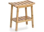 Sgabello Da Bagno Con Ripiano, 40 X 25 X 46 Cm
