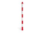 Palo In Plastica Rosso/Bianco Senza Base