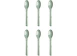 Michelino Set Di Posate In Plastica Riutilizzabili Da 6 Pezzi Serie Alythia Cucchiaio Verde