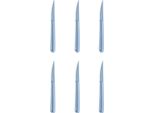 Michelino Set Di Posate In Plastica Riutilizzabili Da 6 Pezzi Serie Alythia Coltello Blu